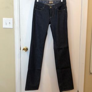 Paige Melrose dark blue wash jeans